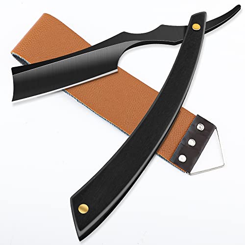 M&LD Rasiermesser Herren Einschneidige Rasierklingen für Männer Rasiermesser Edelstahl Rasierer Herren Rasierklingen für Friseur Home & Salon Rasiermesser Geschenke zum Vatertag von M&LD