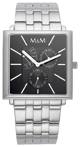 M&M Herren-Armbanduhr Analog Quarz Edelstahl M11702-125 M&M Herren-Armbanduhr Analog Quarz Edelstahl M11702-125 von M & M Sales Enterprises