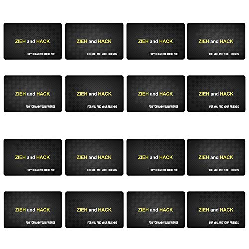 ZIEH and HACK Design - Karte im Carbon Look im EC-Karten/Personalausweis Format für ihren Schnupftabak - Snuff - Dosierer etc. (12er Set) von M&M Smartek