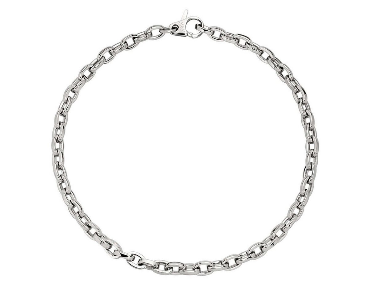 M&M Collier Gliederkette Damen silber Best Basics (1-tlg), deutsche Qualität, inkl. edles Schmucketui von M&M