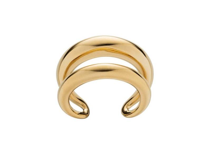 M&M Fingerring 2er Ring Damen gold breit massiv Oval Collection (1-tlg), deutsche Qualität, inkl. edles Schmucketui von M&M