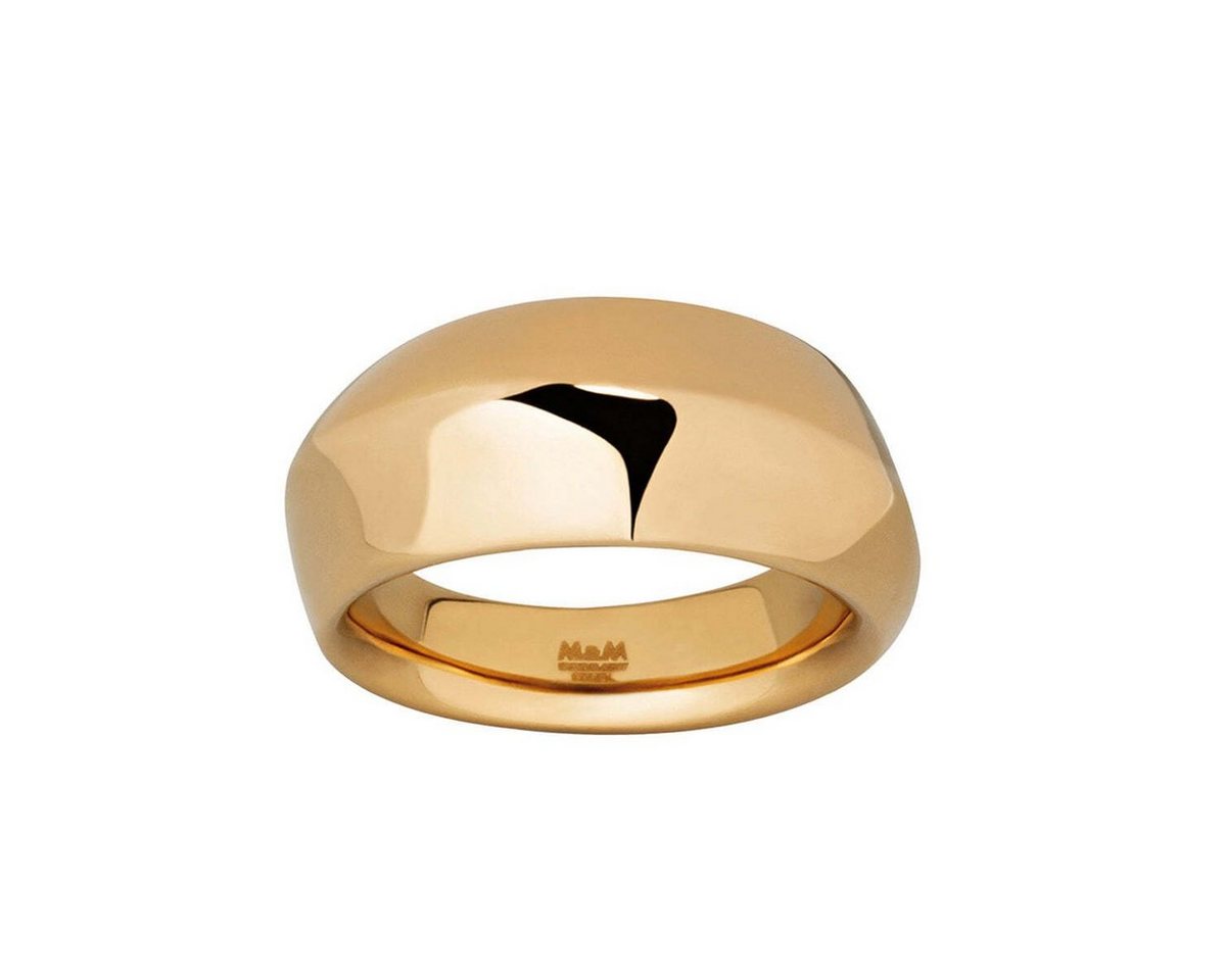 M&M Fingerring Ring Damen silber / gold Pure Volume (1-tlg), deutsche Qualität, inkl. edles Schmucketui von M&M