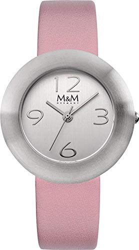 Uhr - Analog Quarz - Edelstahl Leder - malve Uhr - Analog Quarz - Edelstahl Leder - malve von M&M