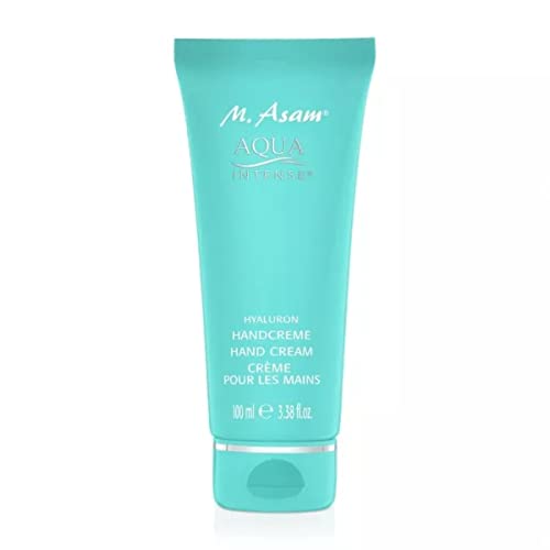 M. Asam AQUA INTENSE Hyaluron Handcreme (100 ml) – Parfümfreie Handpflege mit Hyaluron, intensive Feuchtigkeitsspende für trockene Hände, das Hautbild wirkt sofort praller & jugendlicher, vegan von M. Asam