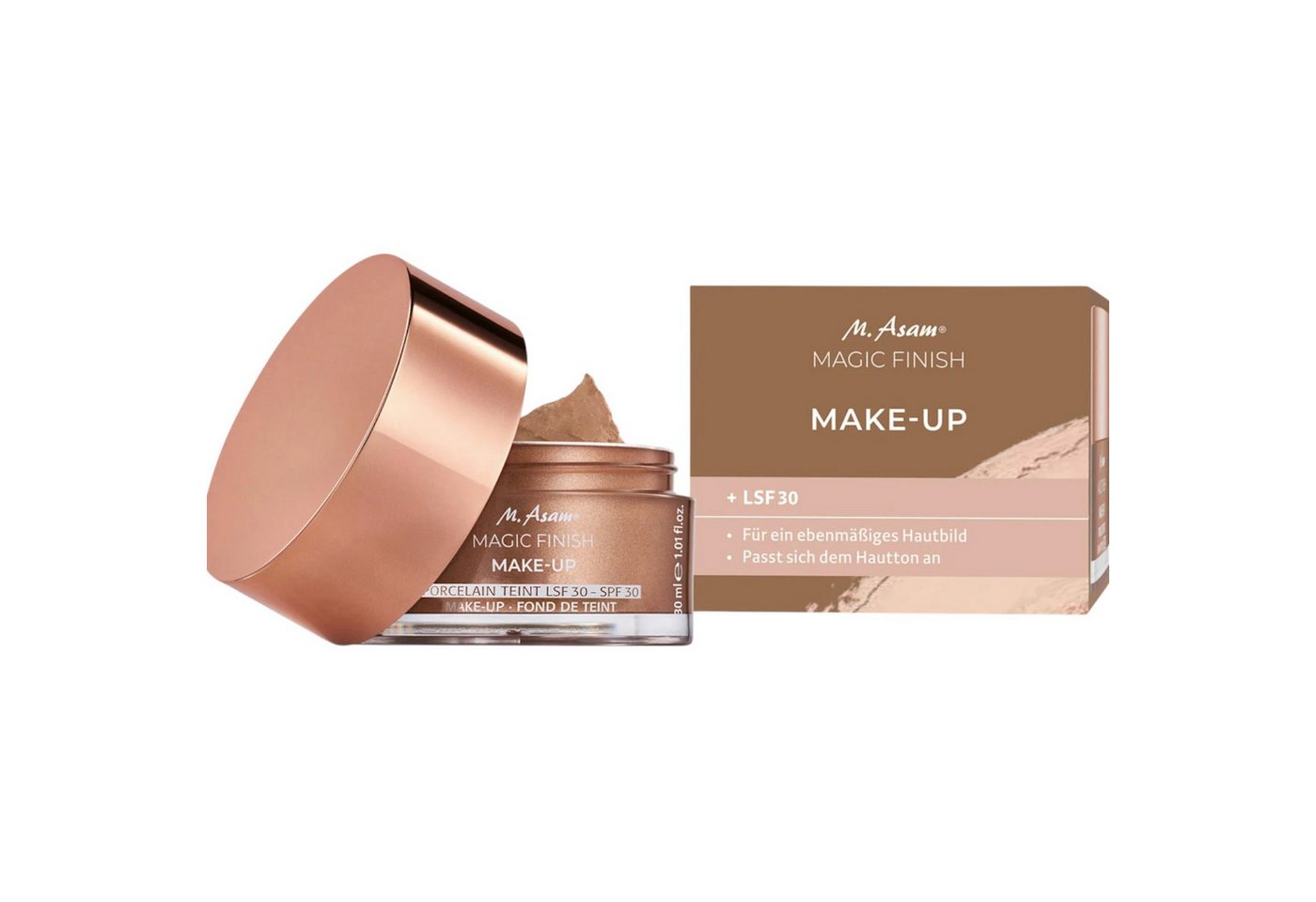 M. Asam Foundation Foundation Make-Up Porcelain Teint LSF 30, 30 ml von M. Asam