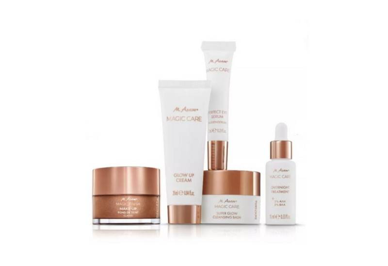 M. Asam Gesichtspflege-Set "TRY ME" MAGIC CARE & MAGIC FINISH Pflegeset und Make-up Mousse, 5-tlg., Probiergrößen, Geschenkset von M. Asam