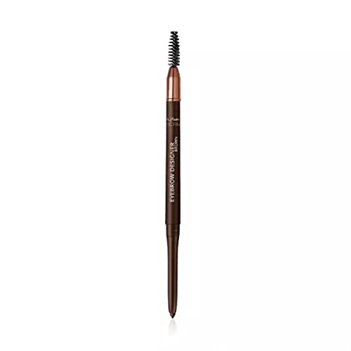 M Asam MAGIC FINISH Augenbrauenstift Eyebrow Designer Brown (0,28g) – 4-in-1 Augenbrauenstift Mit Drehmine & Spiralbürstchen, Perfekte Form & Fülle Dank Pudriger Textur, Optimale Augenbrauen-Bogen von M. Asam