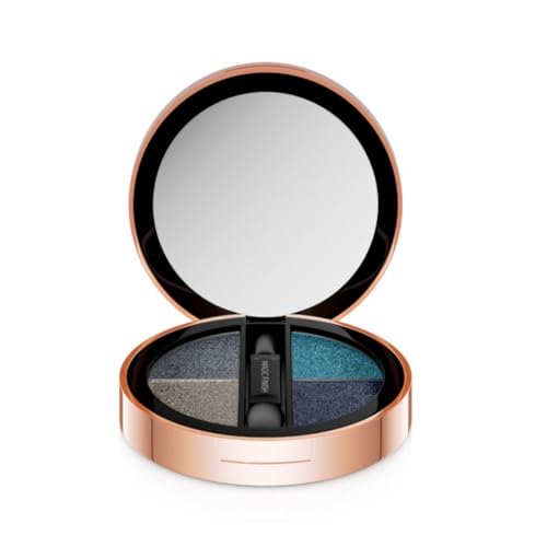 M. Asam MAGIC FINISH Lidschatten Palette Satin Eyeshadow No. 5 (4 x 2,25g) – 4-in-1 Make-up mit Hyaluron, ultrafeinen Farbpigmenten, Satin-Finish & intensiver Farbe, Etui mit Spiegel & Applikator von M. Asam