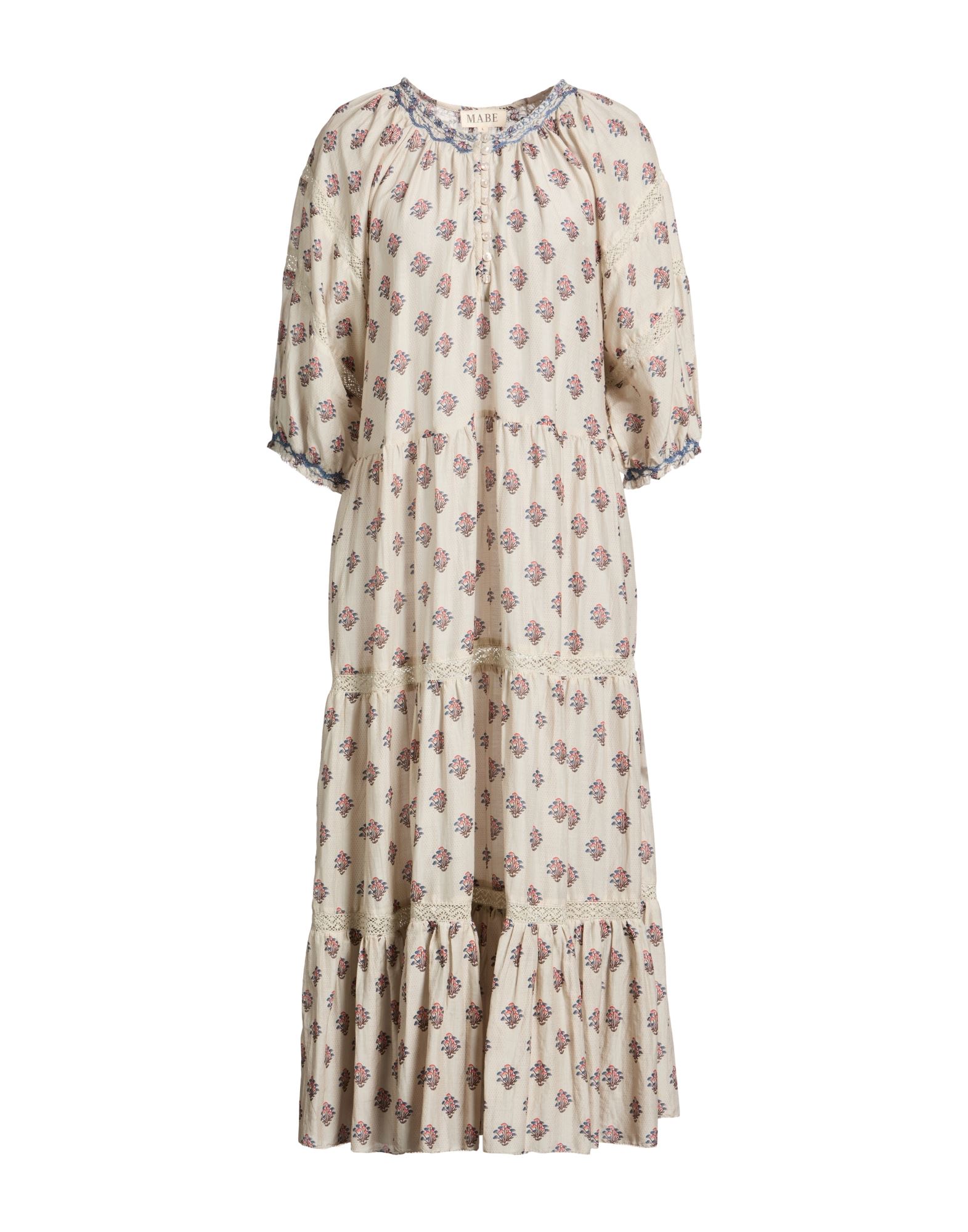 M.A.B.E Midi-kleid Damen Hellgrau von M.A.B.E