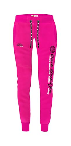 M.Conte Damen Jogginghose Sweatpants Sporthose Trainingshose Jogger Sweathose Freizeithose Gym Fitness Hose Slim Fit (DE/NL/SE/PL, Alphanumerisch, M, Regular, Regular, 1, Pink) von M.Conte