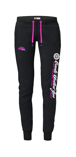 M.Conte Damen Jogginghose Sweatpants Sporthose Trainingshose Jogger Sweathose Freizeithose Gym Fitness Hose Slim Fit (DE/NL/SE/PL, Alphanumerisch, M, Regular, Regular, 1, Schwarz) von M.Conte