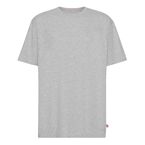 Herren einfarbiges Basic T-Shirt, Farben:Grey Melange, US-Sizes:XL von M.I.N.E DENMARK