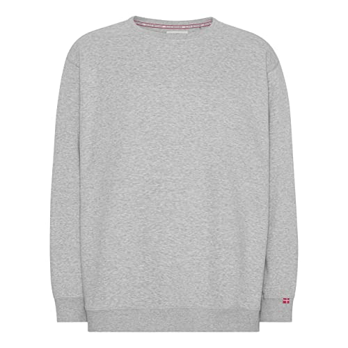 M.I.N.E DENMARK Herren Crew Neck Sweat - Rundhalssweat für Männer, Farben:Grey Melange, US-Sizes:5XL von M.I.N.E DENMARK