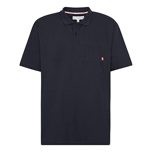 M.I.N.E DENMARK Herren Polo mit Brusttasche, Farben:Dark Navy, US-Sizes:4XL von M.I.N.E DENMARK