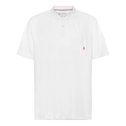 M.I.N.E DENMARK Herren Polo mit Brusttasche, Farben:White, US-Sizes:4XL von M.I.N.E DENMARK