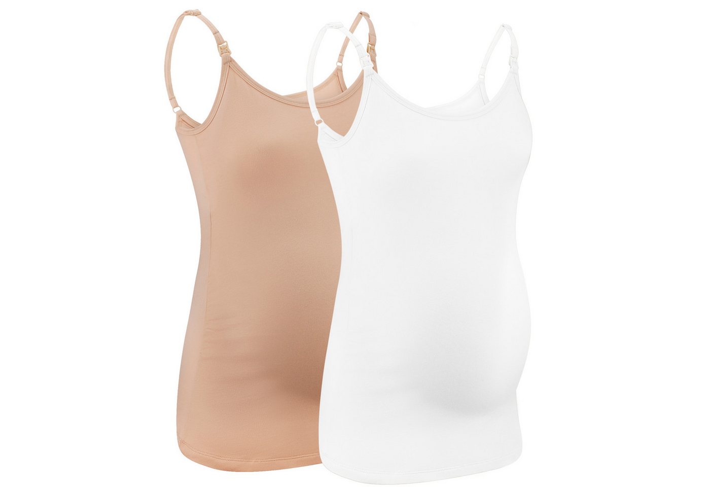 M.M.C. Stilltop Stillmode Tanktop 2er Set Umstandsmode (2-tlg) Stillunterhemd von M.M.C.