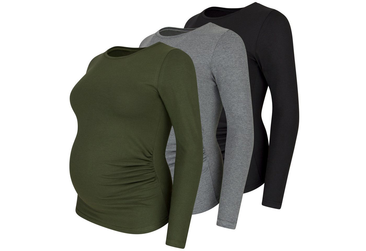 M.M.C. Umstandsshirt Langarm Basic Umstandsmode (3-tlg) M.M.C. Umstandsshirt Langarm Basic Umstandsmode (3-tlg) von M.M.C.