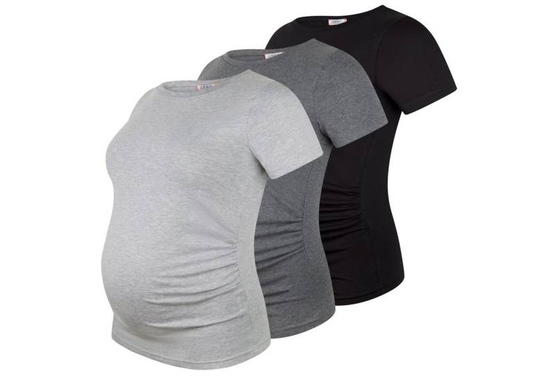 M.M.C. Umstandsshirt Basic Umstandsmode Kurzarm (3-tlg) von M.M.C.
