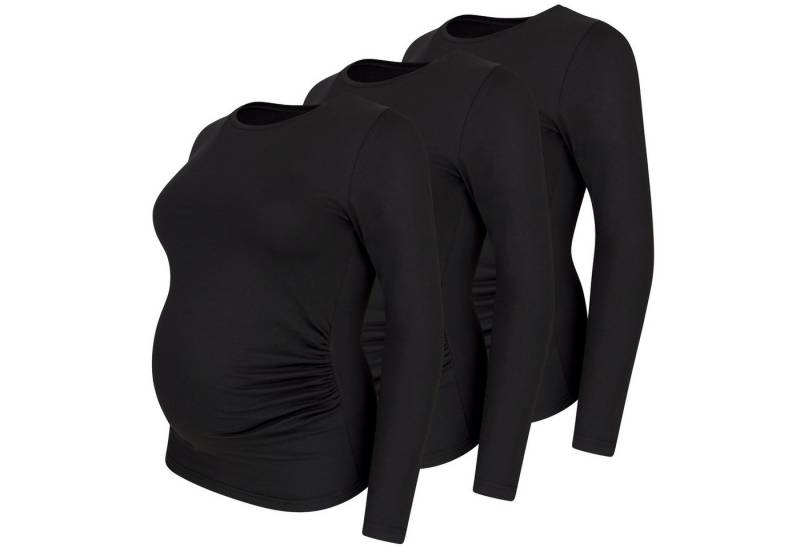 M.M.C. Umstandsshirt Langarm Basic Umstandsmode (3-tlg) von M.M.C.