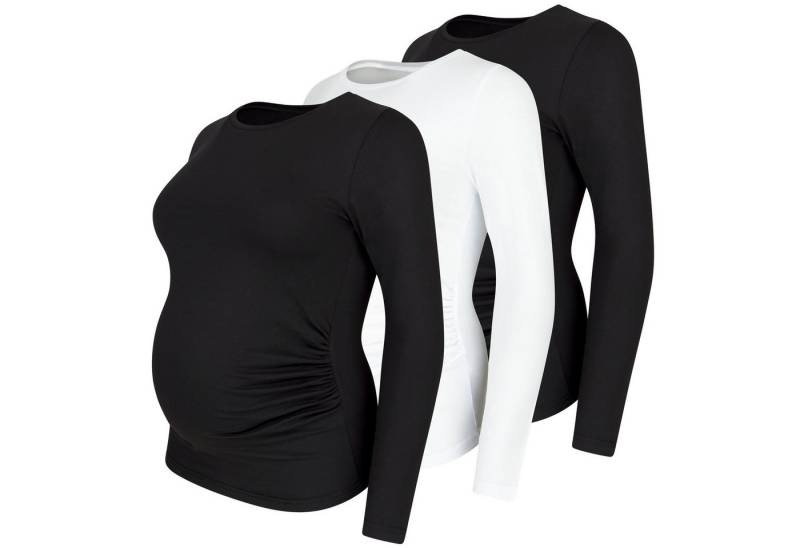 M.M.C. Umstandsshirt Langarm Basic Umstandsmode (3-tlg) von M.M.C.