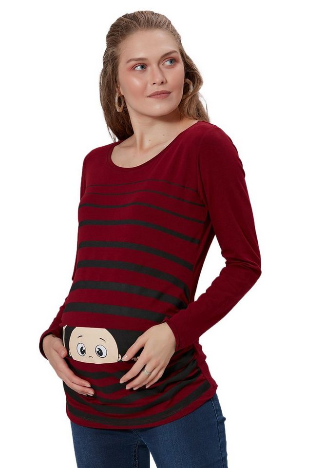 M.M.C. Umstandsshirt Guck Guck mit Motiv von M.M.C.