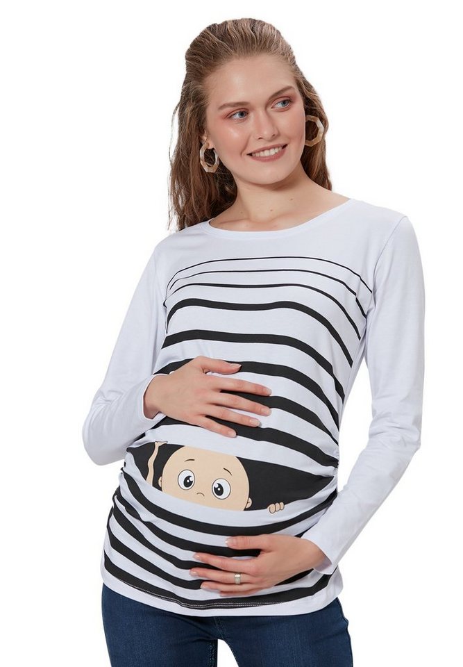 M.M.C. Umstandsshirt Guck Guck mit Motiv von M.M.C.