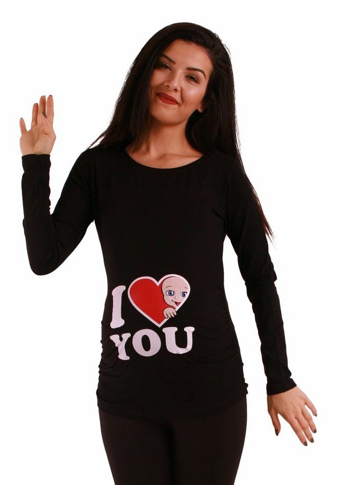 M.M.C. Umstandsshirt I Love You mit Motiv von M.M.C.