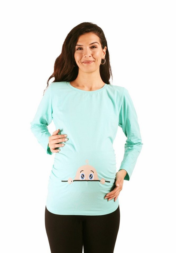 M.M.C. Umstandsshirt Neugieriges Baby mit Motiv von M.M.C.