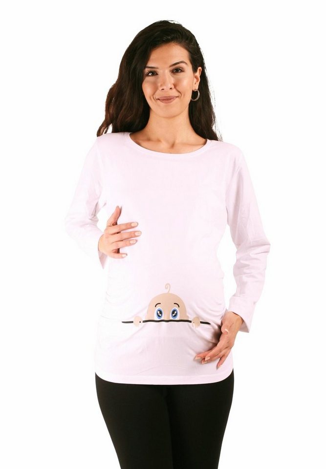 M.M.C. Umstandsshirt Neugieriges Baby mit Motiv von M.M.C.