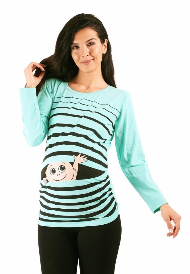 M.M.C. Umstandsshirt Winke Winke mit Motiv von M.M.C.