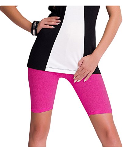 M.T.R. Damen Kurze Leggings/Shorts/Radlerhose aus Baumwolle (S, Amarant) von M.T.R.