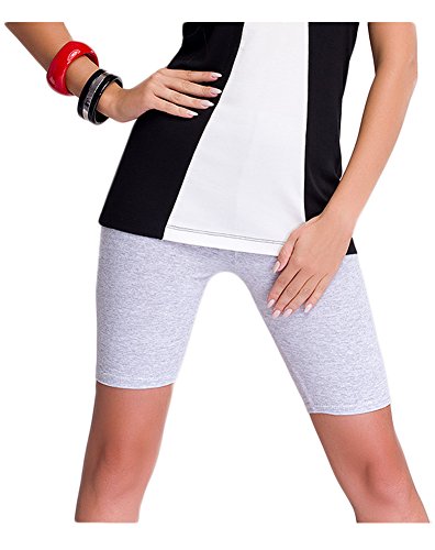 M.T.R. Damen Kurze Leggings/Shorts/Radlerhose aus Baumwolle (S, Melange) von M.T.R.