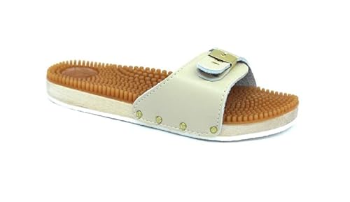 M.a.u.r.i. Clogs – Hausschuhe für Herren – Modell PIOLI – Sand – Holzboden – Made in Italy, beige, 42 EU von M.a.u.r.i.