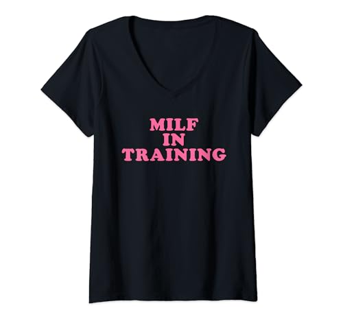Damen M.i.l.f In Trainingsbekleidung T-Shirt mit V-Ausschnitt Damen M.i.l.f In Trainingsbekleidung T-Shirt mit V-Ausschnitt von M.i.l.f In Training