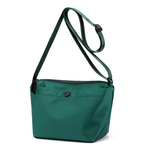 Kleine Größe Nylon Crossbody Tasche für Frauen Handytasche Handtasche Freizeit Geldbörse, Dk Green von M.lemo925