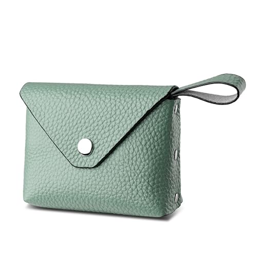 Wristlet Geldbörse für Frauen Echtes Leder Handy Clutch Geldbörse Reißverschluss Münzbeutel Tasche, Grün von M.lemo925