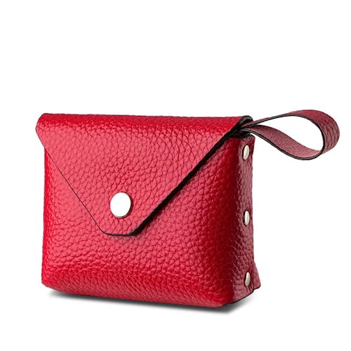 M.lemo925 Wristlet Geldbörse für Frauen Echtes Leder Handy Clutch Geldbörse Reißverschluss Münzbeutel Tasche, Rot/Ausflug, einfarbig (Getaway Solids) von M.lemo925