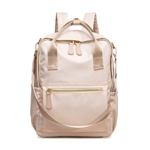 Multifunktions-Rucksack für Damen, Umhängetasche, großes Fassungsvermögen, Nylon, Schultasche für Studenten, Dunkelgrau von M.lemo925