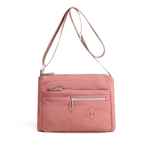 Umhängetasche für Damen, Nylon, mehrere Reißverschlüsse, kleine Handtasche, von M.lemo925