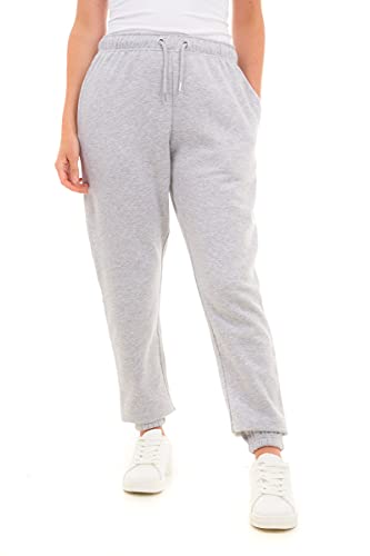 M17 Damen, Sweatpants (S, Grau) Jogginghose, recycelt, übergroß, leger, mit Bündchen am Saum, elastische Yogahose, Workout-Trainingstaschen (S, S von M17