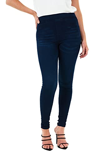 M17 Damen Women Ladies Denim Jeans Jeggings Skinny Fit Classic Casual Trousers Pants with Pockets, Dark Wash Blue, 20 von M17