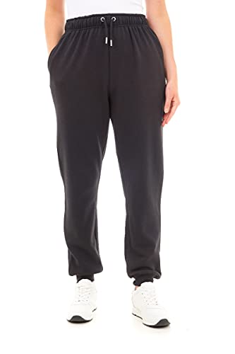 M17 Damen, legere Sweatpants, schwarz Jogginghose aus recyceltem Material, mit Bündchen am Saum, Freizeithose (XS von M17