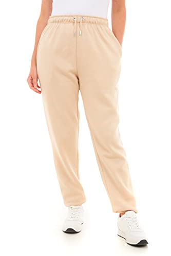 M17 Damen, Stone Jogginghose aus recyceltem Material, mit Bündchen am Saum, Freizeithose (M, M von M17