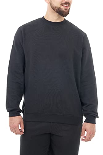 M17 Herren Mens Recycled Long Sleeve, Black Recycling Classic Sweatshirt Sweater Casual Pullover Langarm Top Jumper (M, Schwarz), M von M17