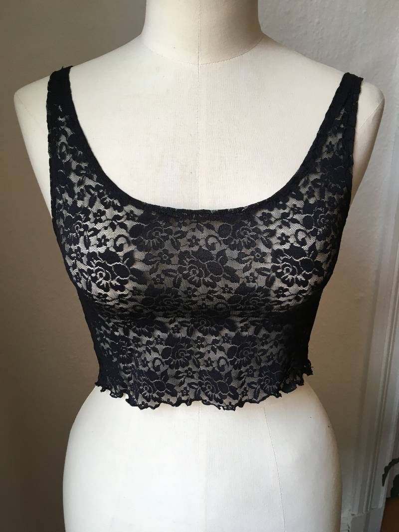 Crop Top Aus Spitze, Bustier von M25HandmadeUpcycling