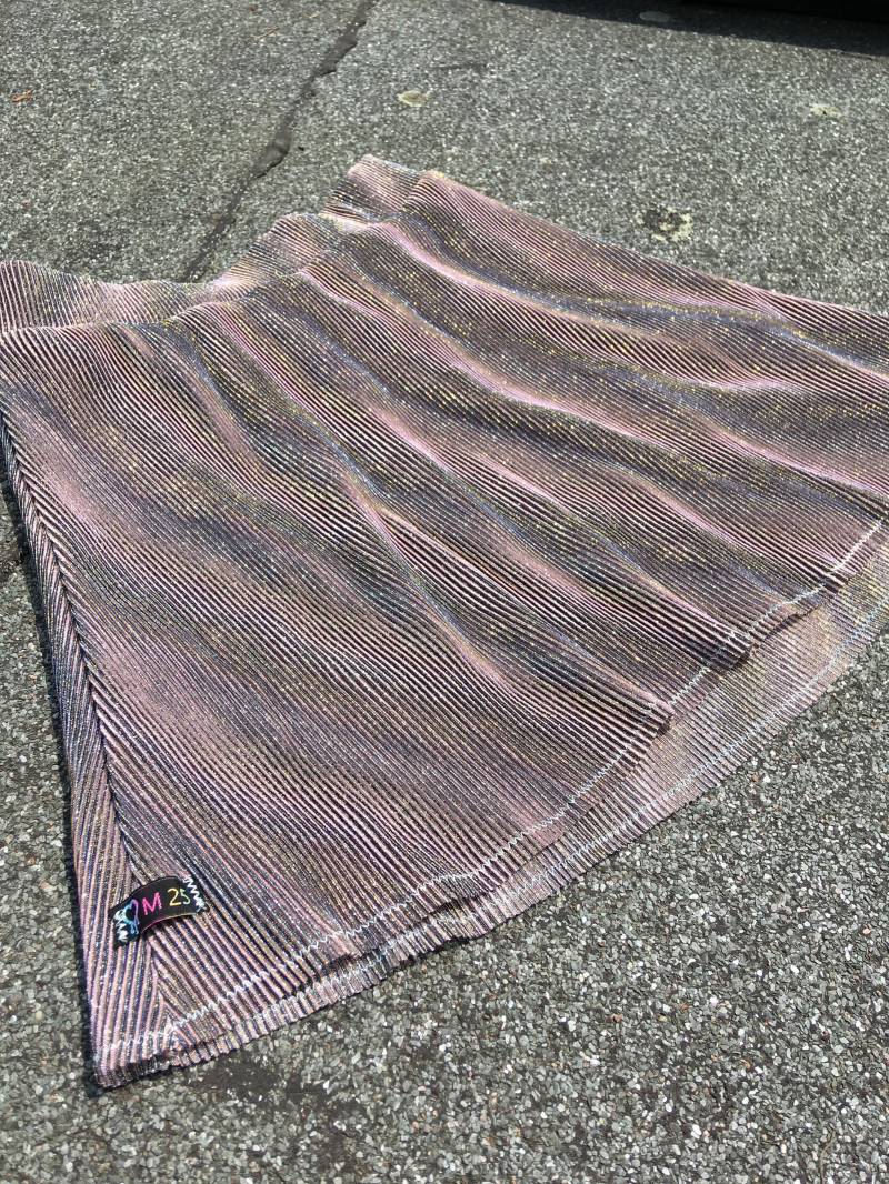 Regenbogen Glitzer Minirock von M25HandmadeUpcycling