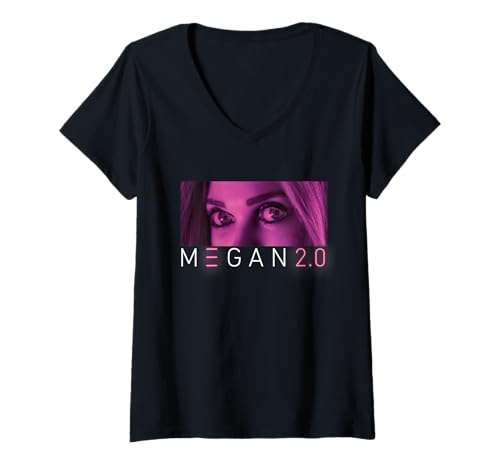 Damen M3GAN 2.0 Target Acquired T-Shirt mit V-Ausschnitt von M3GAN