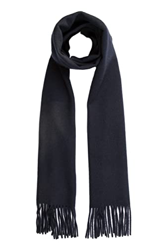 MA.AL.BI 1947 Schal einfarbig Unisex 100% Schurwolle 30 x 180 cm, Made in Italy, Schwarz , One size von MA.AL.BI 1947