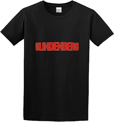Men's UDO Lindenberg Logo T-Shirt Print Tees Short Sleeve O Neck T-Shirts & Hemden(X-Large) von MA9&HUI