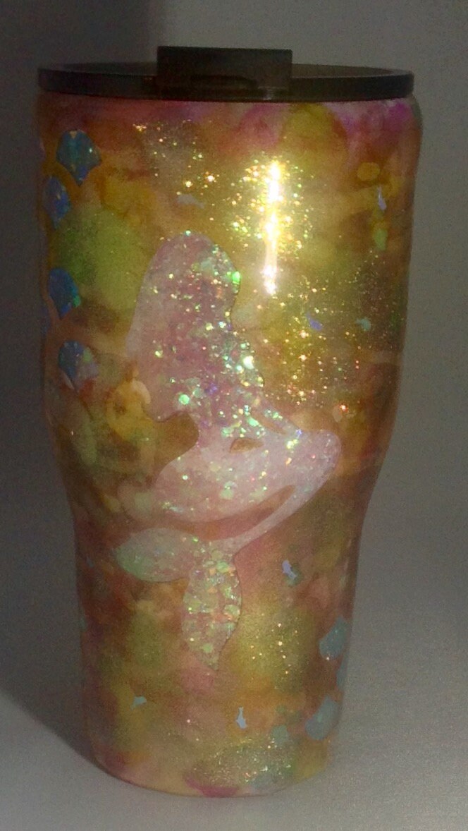 Schöne Geode Glitzer Meerjungfrau 30Oz Doppelt Doppelwandig Tumbler von MAADCREATIONSDesign